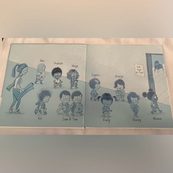 Yoga Kids by Fearne Cotton Hardback Book 
Illustrated by Sheena Dempsey - Picture 3 of 5